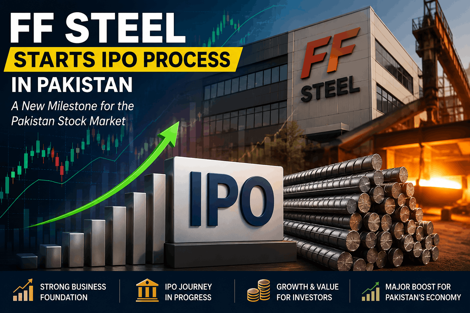 FF Steel steel manufacturing company and IPO plans in Pakistan