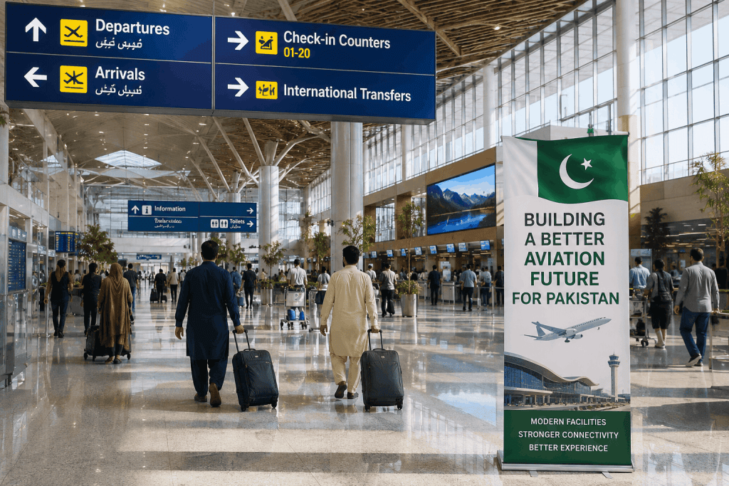 modern Pakistan airport terminal upgrade in 2026