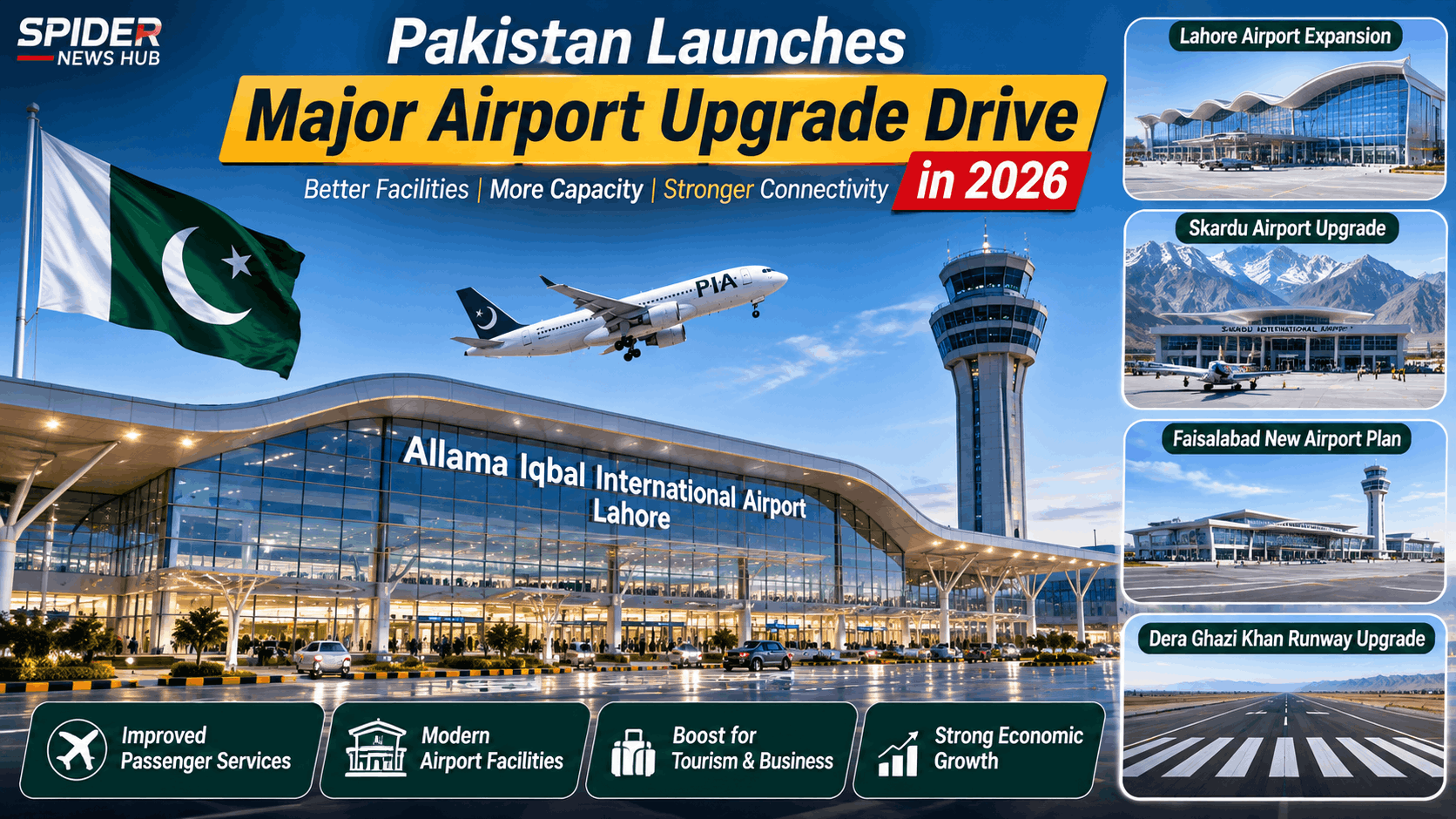 Pakistan airport upgrade and aviation infrastructure projects in 2026