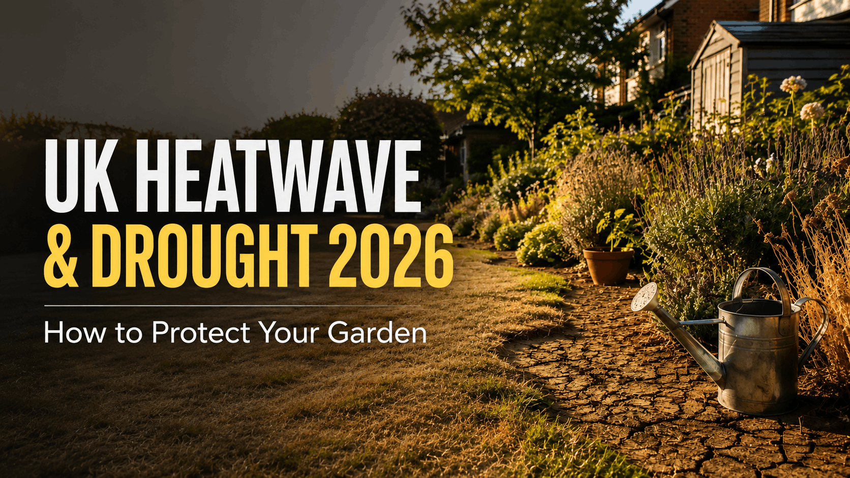 UK heatwave and drought affecting home gardens in 2026